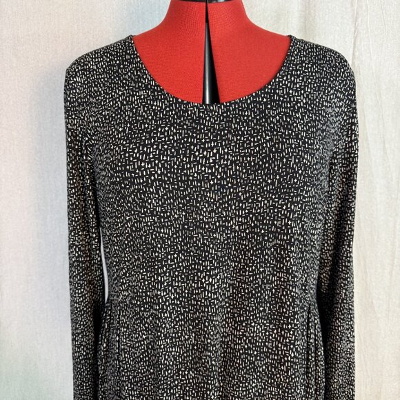 J Jill Wearever Collection Dress Womens Size Large Knee Length Long Sleeve F733 - Picture 2 of 13